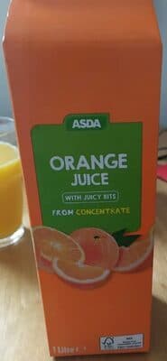 Orange Juice with Juicy Bits From Concentrate
