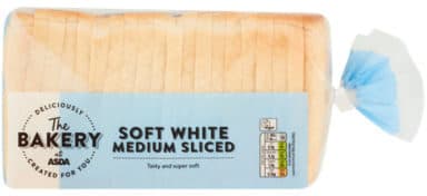 Soft white bread