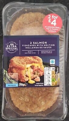 Salmon Fishcakes with Melting Hollandaise Sauce
