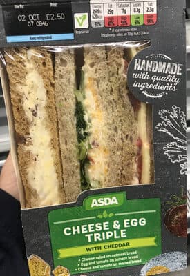 Cheese & egg triple with cheddar