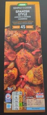 Spanish Style Chicken & Chorizo Casserole