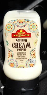 Soured cream topping