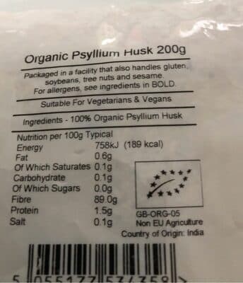 Organic Psyllium Husk