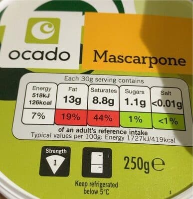 Ocado marscapone