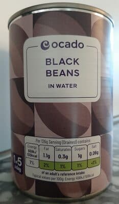 Black beans in water