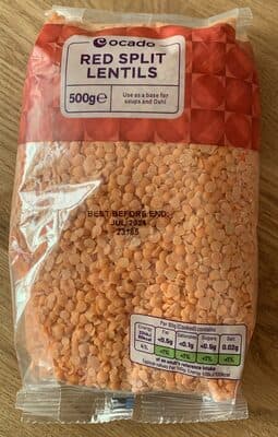 Red split lentils