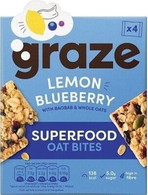 Lemon Blueberry Superfood Bites with Baobab and Whole Oats