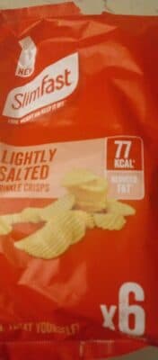Slimfast lightly salted crinkle crisps