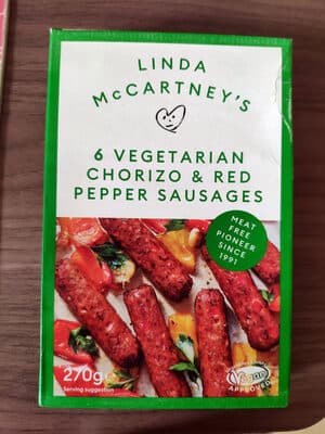 Vegetarian Chorizo And Red Pepper Sausages