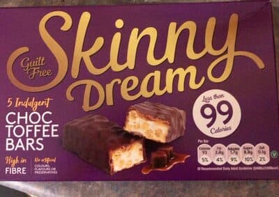 Skinny Dream Choc Toffee Bars