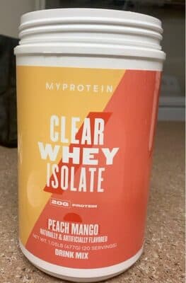 Clear Whey Isolate Peach Mango