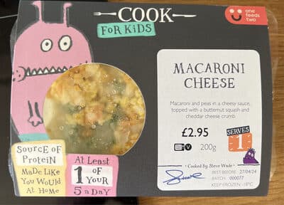 Macaroni cheese for kids