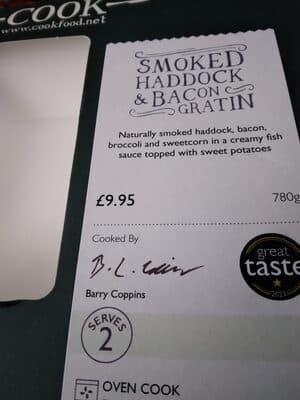 Smoked Haddock & Bacon Gratin