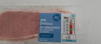 Unsmoked Back Bacon Rashers