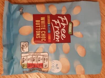White choc buttons