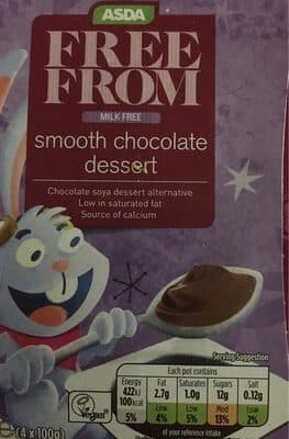 Smooth chocolate dessert