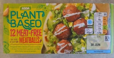 ASDA Plant Based Meat-Free Meatballs
