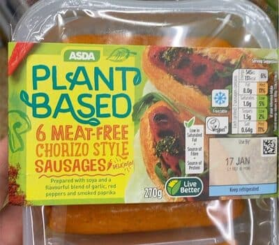 Plant Based Meat Free Chorizo