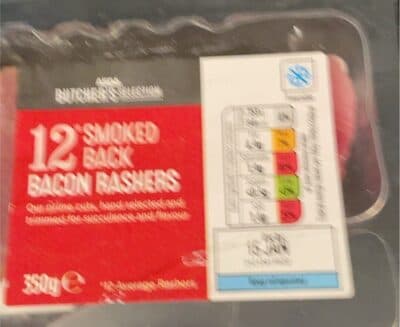 Smoked back bacon rashers
