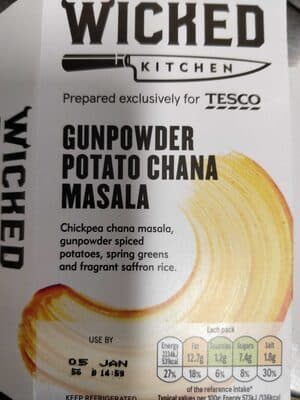 Gunpowder potato Chan's masala