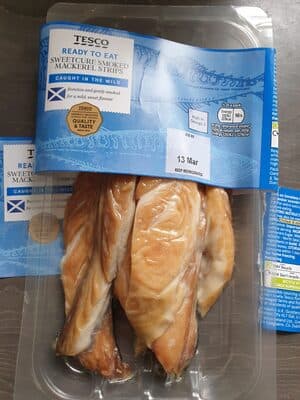 Sweetcure smoked mackerel strips