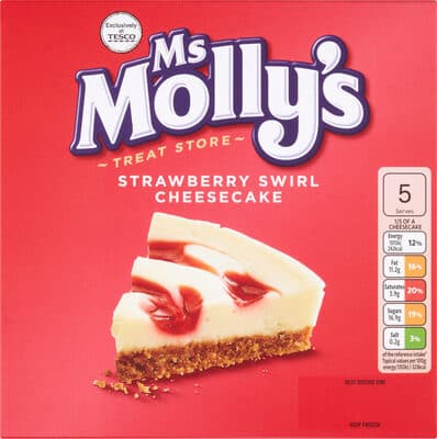 Strawberry Swirl Cheesecake