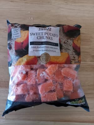 Sweet potato chunks