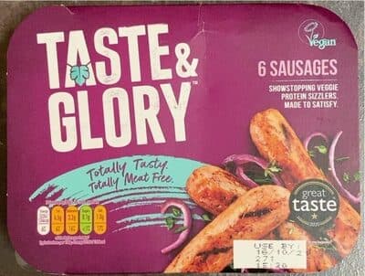 Taste & Glory Vegan Sausages