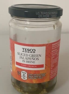 Sliced Green Jalapeños in Brine