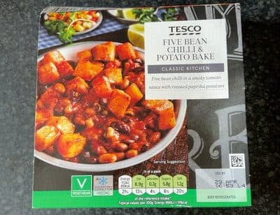 Five bean chilli & potato bake