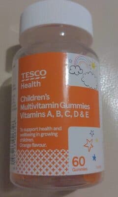 Children's orange Multivitamin gummies