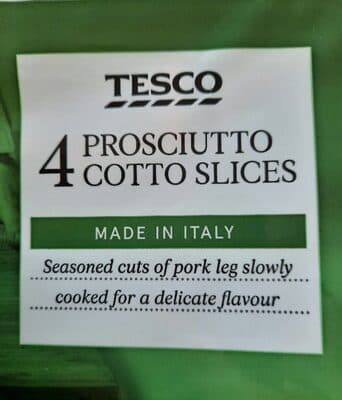 Prosciutto Cotto Slices