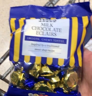 Milk chocolate eclairs