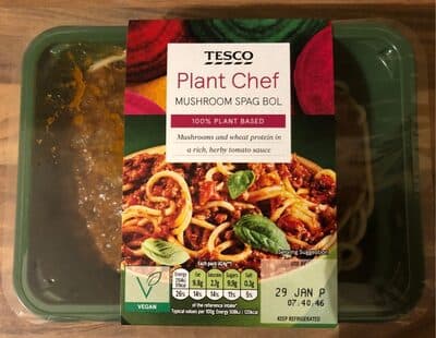 Plant Chef Mushroom Spag Bol
