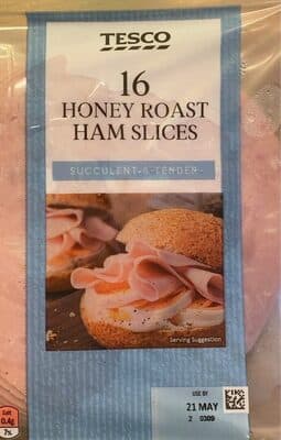 Honey roast ham slices