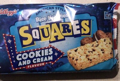 Rice Crispies Squares: Cookie and cream flavour