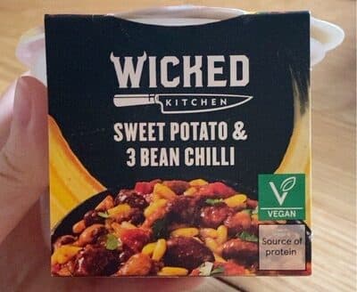 Sweet potatoe & 3 bean chilli