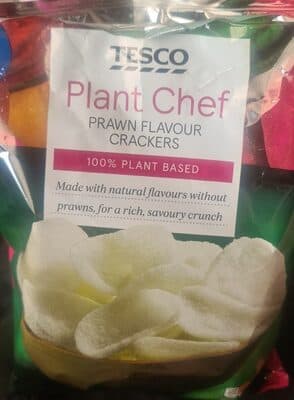 Tesco Plant Chef Prawn Flavour Crackers