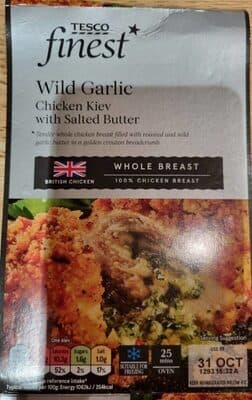 Wild Garlic Chicken Kiev with Salted Butter