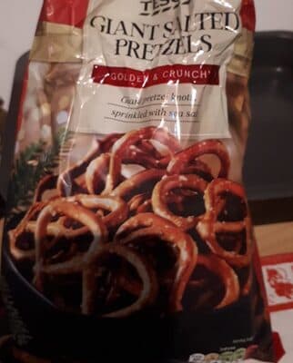 Giant Salted Pretzels