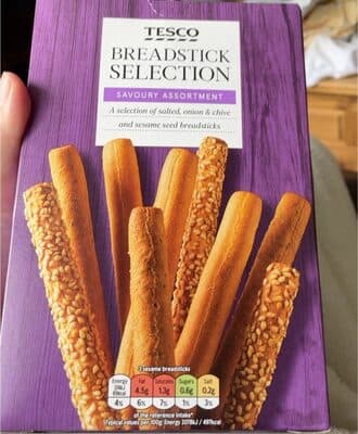 Breadstick selection sesame