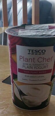 Tesco plant Chef soya alternative yogurt