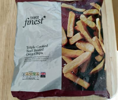 Triple cooked beef basted oven chips