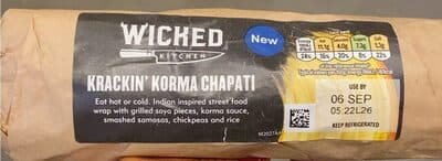 Krackin korma chapati