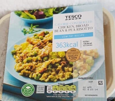 Chicken broad bean & pea risotto