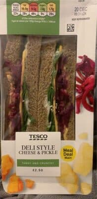 Deli Style Cheese And Pickle