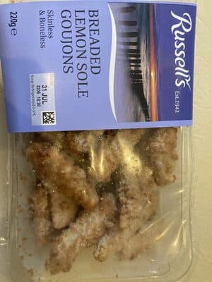 Breaded Lemon Sole Goujons