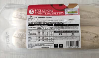 Bake at home white baguettes