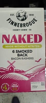 Finnebrogue Artisan Naked Bacon Smoked Back Bacon Rashers