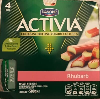 Activia rhubarbe